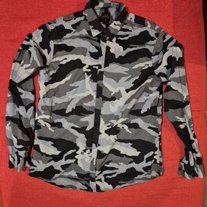 Armani Exchange Camouflage Button Down Shirt